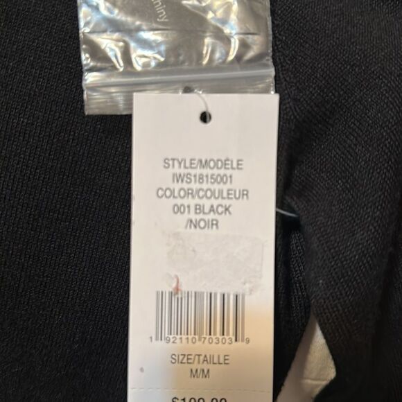 Isaac Mizrahi M Black Lace Bell Sleeve Button Front Knit Cardigan - Picture 10 of 11